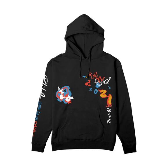 Rolling Loud Shady Spores Hoodie LA 2021 SZ Small Heavy Duty Black Streetwear - Picture 1 of 16